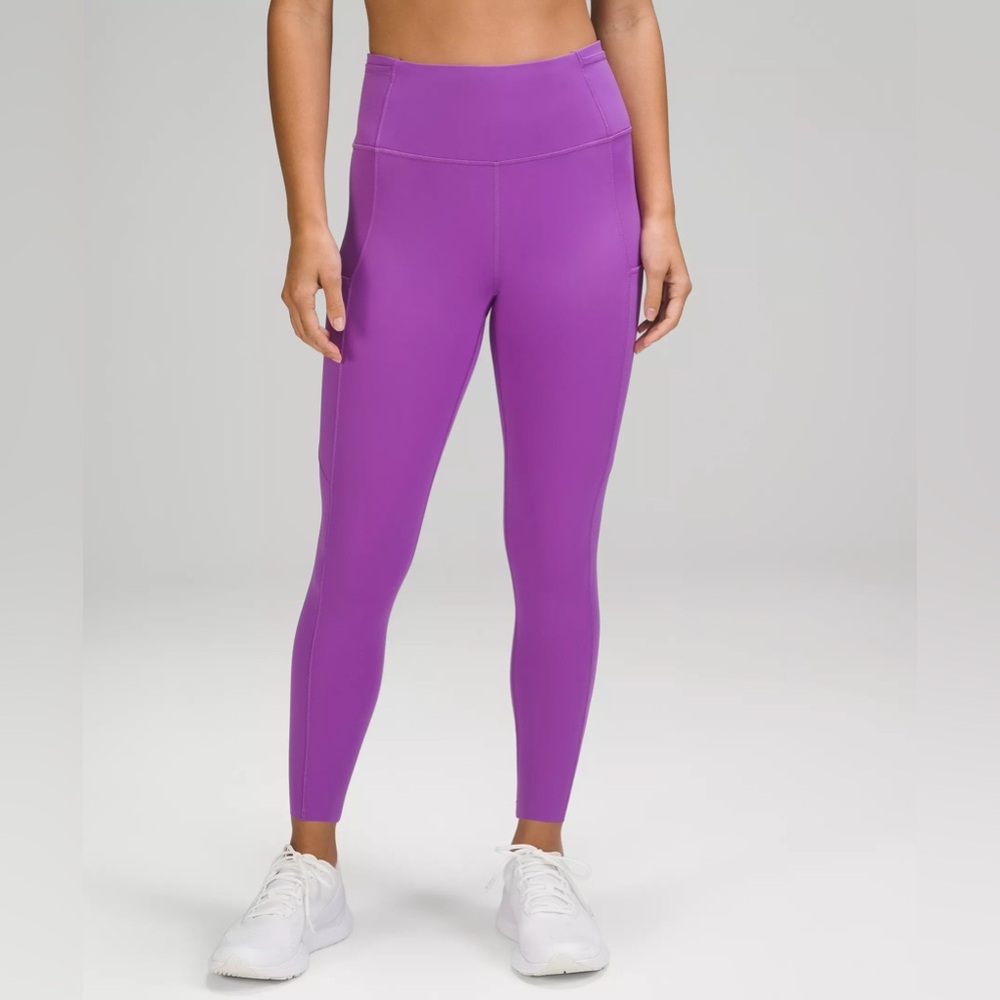 NEW Lululemon Fast Free HR Tight 25 pockets moonlight magenta size 4